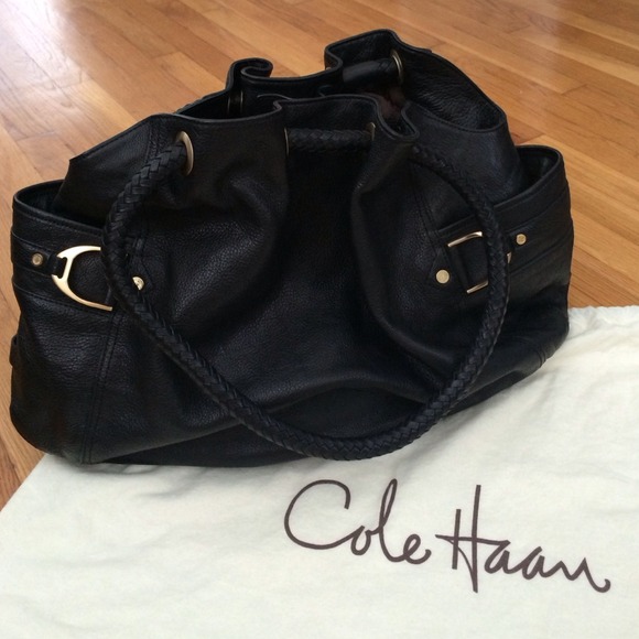 Authentic Cole Haan large black bag