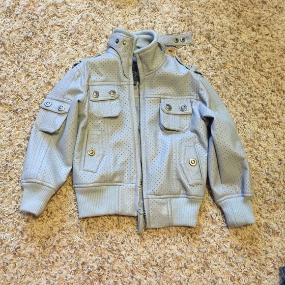 Toddler boys faux leather jacket