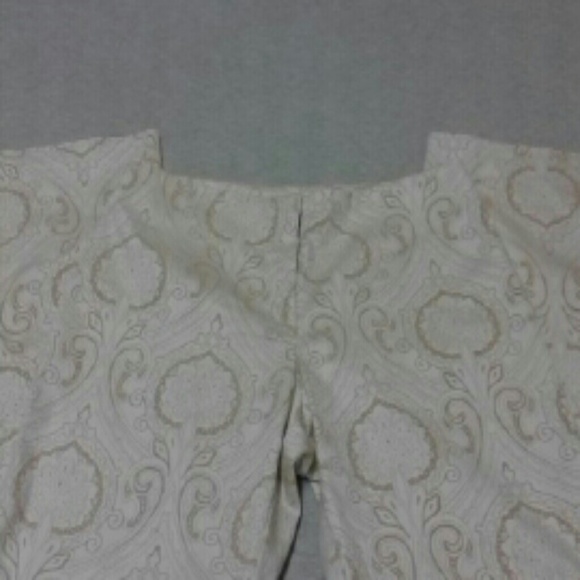 White House Black Market textured trouser