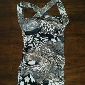 Animal print, form fitting dress