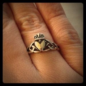 925 Sterling Silver Claddaugh Ring new