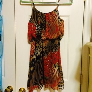 Animal print dress