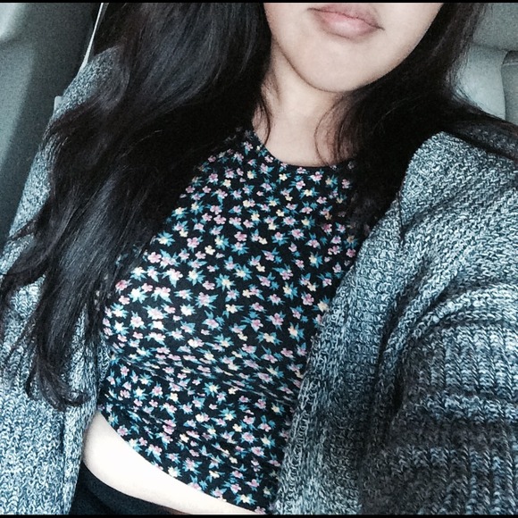 Garage printed crop halter tank