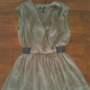 Olive green dress
