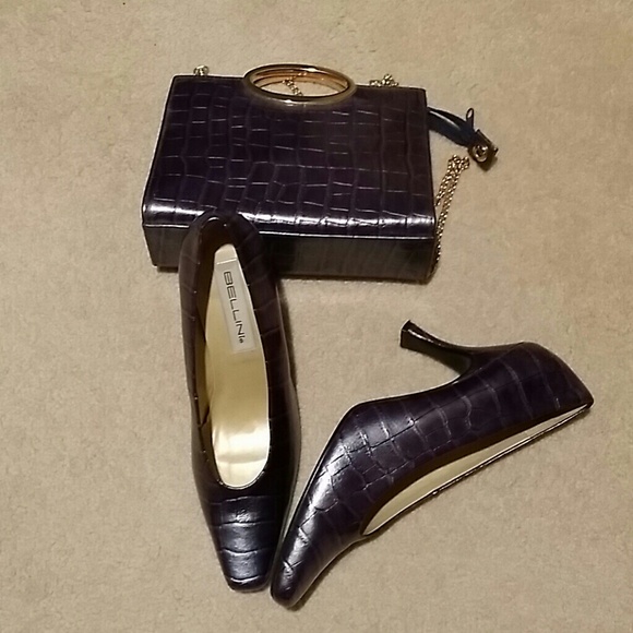 **REDUCED* High heel pumps and matching purse