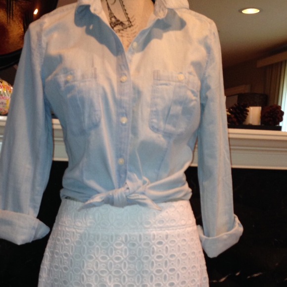 Washed out Denim button down shirt - Picture 3 of 4