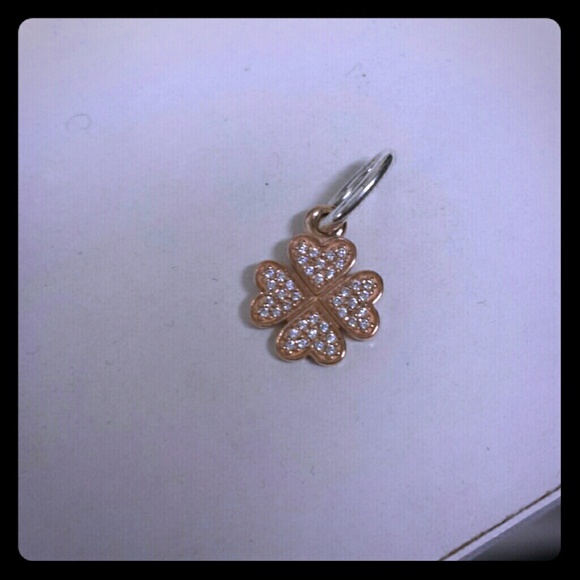 Pandora symbol of lucky in love, clear cz