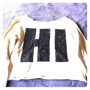 Creme colored Hi/Bye sweater
