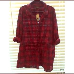 Forever 21 Plaid Tunic