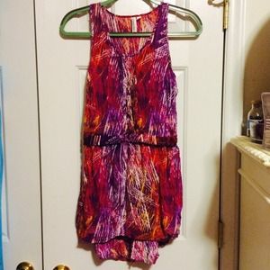 Gorgeous pink, purple, orange, and white dress