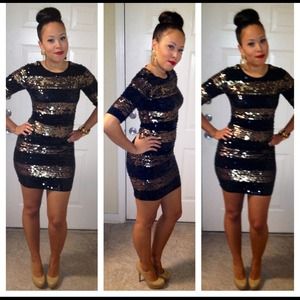 Sequined mini BGBG dress