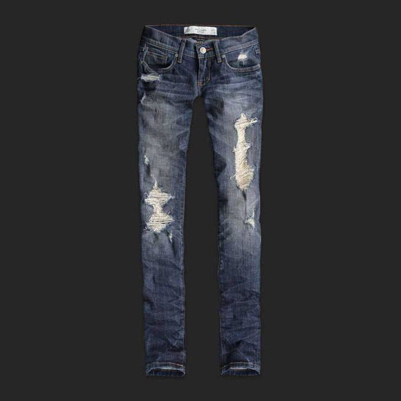 Abercrombie distressed jeans