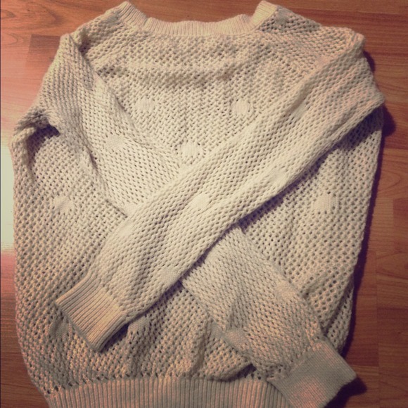 Cream knit sweater