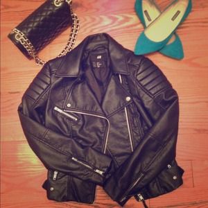 H&M Black Biker Jacket