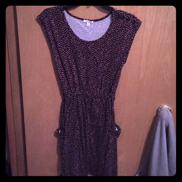 Black and orange dress