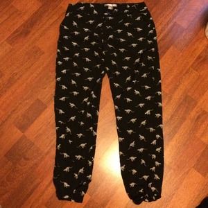 Cheeta print jogger pants