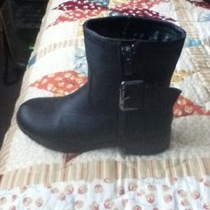 Black ankle boots