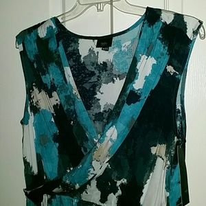 The Blues Dress and Black Round Toe Heel