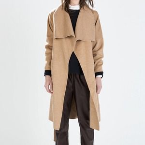 Zara Camel Wool Coat