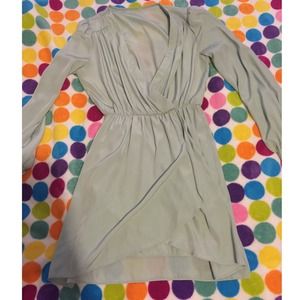 Mint green fit and flare dress from Lulus