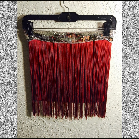 Fringe tube top
