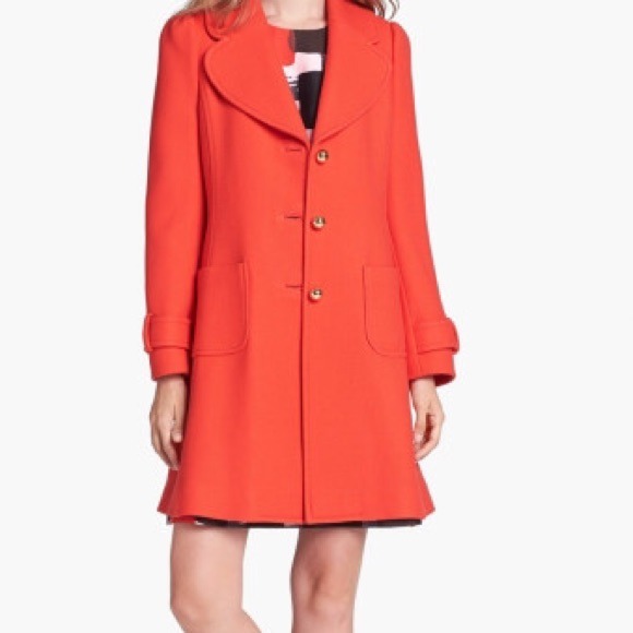 kate spade Outerwear - ❤️HOST PICK ❤️Classy Red/orange coat REDUCED