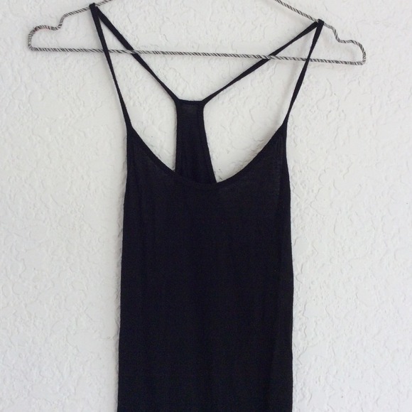 Brandy black racer back tank