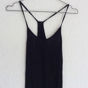 Brandy black racer back tank