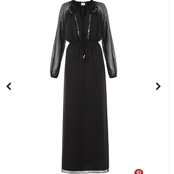 Altuzarra Black Swiss Dot Maxi - Picture 2 of 4