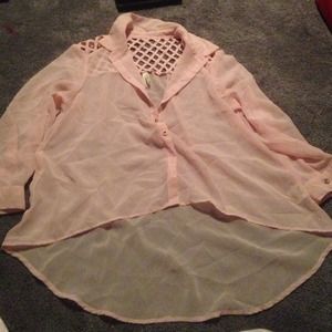 Pink 3/4 sleeve shirt