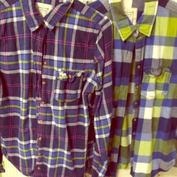 ✨flash sale✨ Lot of Abercrombie flannel!