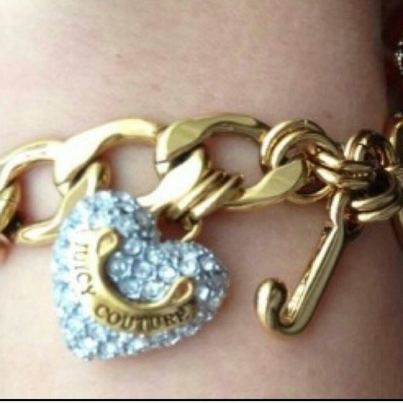Authentic Juicy Couture Pave heart bracelet - Picture 2 of 2