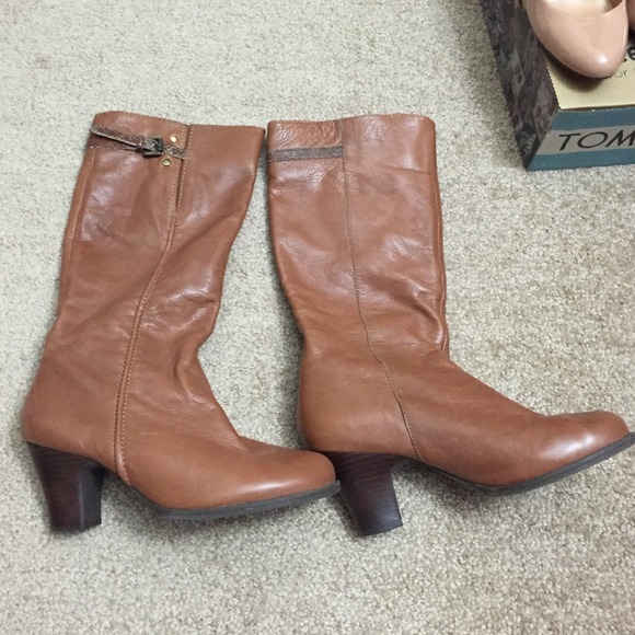 Super buttery soft leather brown boots