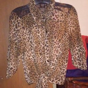 Cheetah print shirt