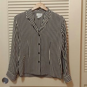 Linda Hutton vintage silk stripe blouse