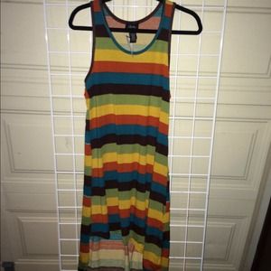 Rainbow summer mullet dress