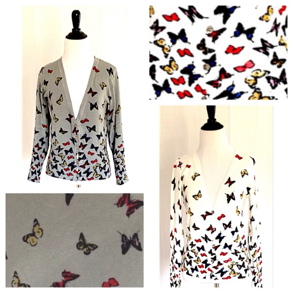 Grey or White Butterfly Cardigans - Picture 2 of 3