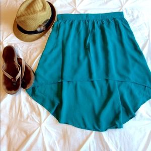 Sale🎉teal high low skirt