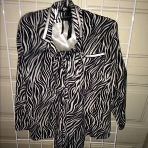 Zebra "flannel" cotton pajamas