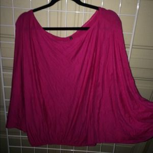 Off shoulder pink blouse