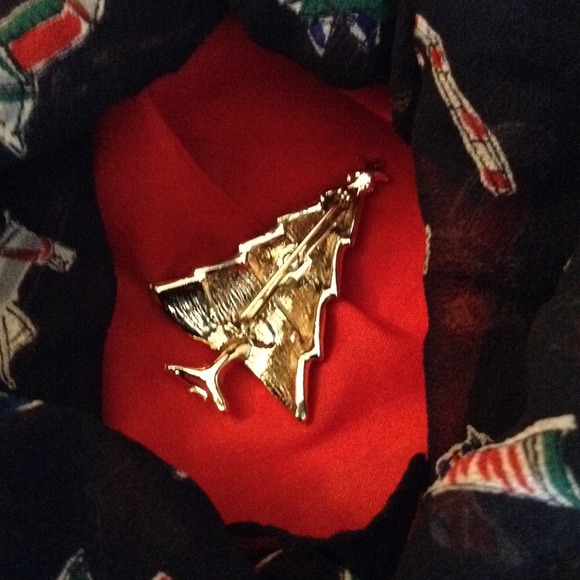 👧🏻🎄Vintage Christmas Tree Brooch - Picture 2 of 2