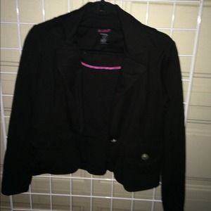 Black jersey material blazer