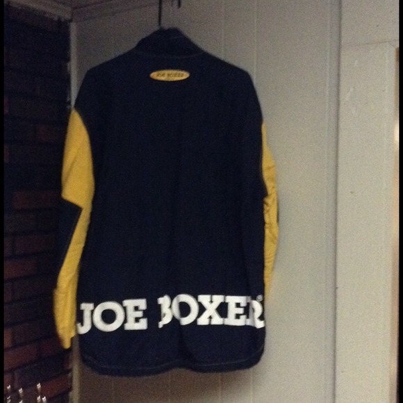 Joe Boxer blue and gold lined zip up jacket - Picture 1 of 1