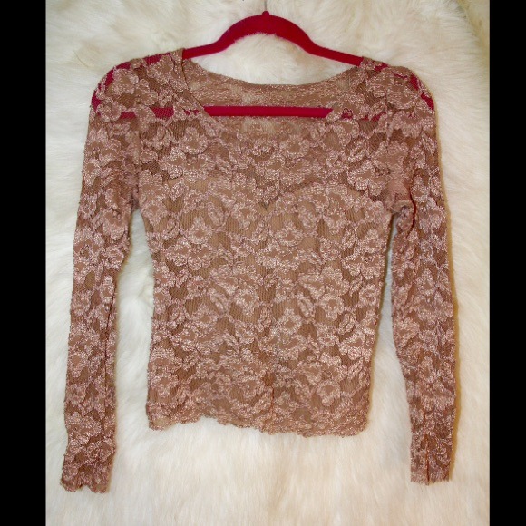 Tan lace Shirt