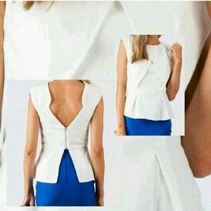 White peplum shirt