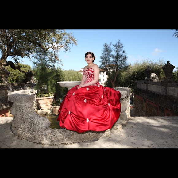 Red Ball Gown - Picture 1 of 2