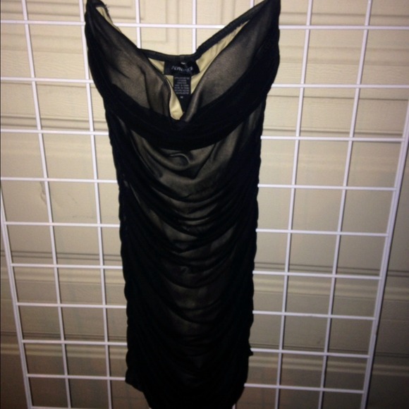 Black sheer dress