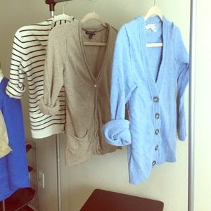 Banana republic cardigans-stripe only