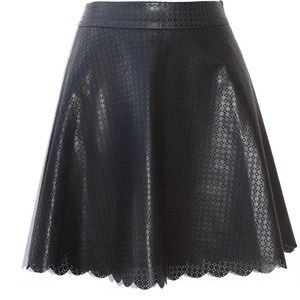 Faux Leather Skirt