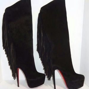 Trade Christian Louboutin knee high boots